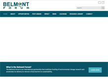 Tablet Screenshot of belmontforum.org